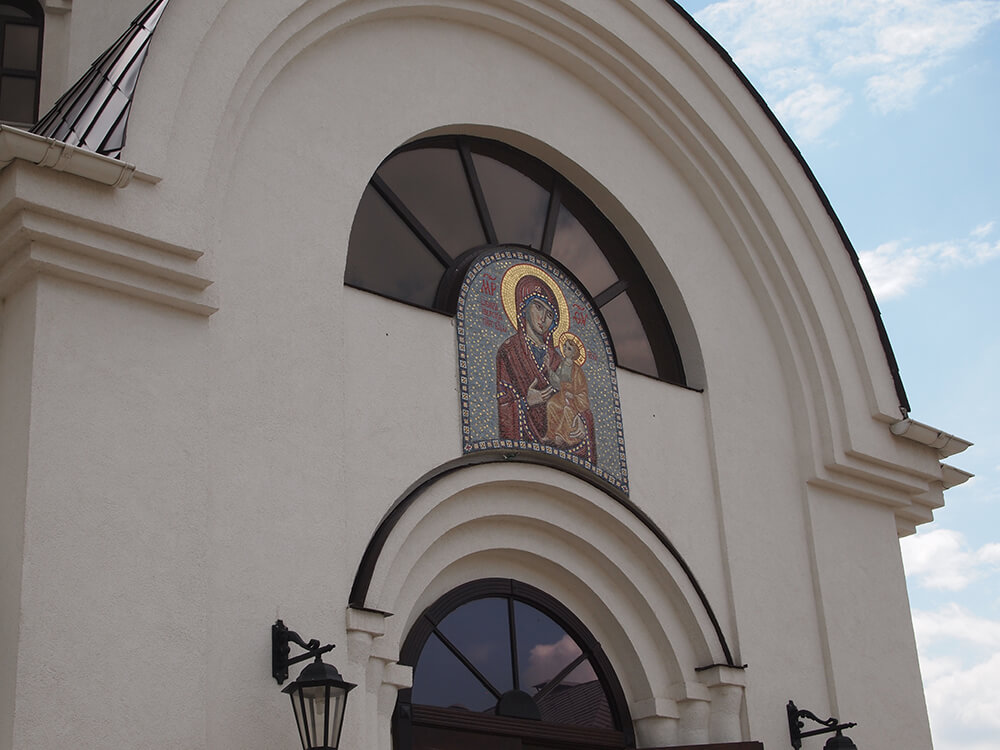 Мозаичная икона Иверской Пресвятой Богородицы (Вратарница). Храм ...